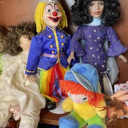 All You Need is Thrift - Dolls from the "doll hospital" wall