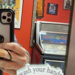 Mirror pic from the (always clean!) barroom! Mirror pic from the (always clean!) barroom!