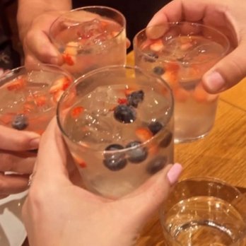 Bulla Gastrobar - White sangria that came with the paella. - Spanish Near Me - Doral, Florida Bulla Gastrobar - White sangria that came with the paella. - Spanish Near Me - Doral, Florida