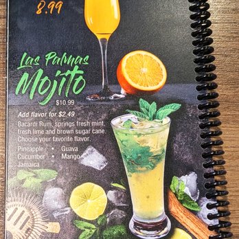 Las Palmas 4 Mexican Restaurant - This is Page 12 of their Drink Menu. Photo taken December 13, 2025. - Mexican Near Me - Virginia Beach, Virginia Las Palmas 4 Mexican Restaurant - This is Page 12 of their Drink Menu. Photo taken December 13, 2025. - Mexican Near Me - Virginia Beach, Virginia