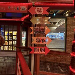 The Spot - Signs for all of The Spots associated restaurants/bars