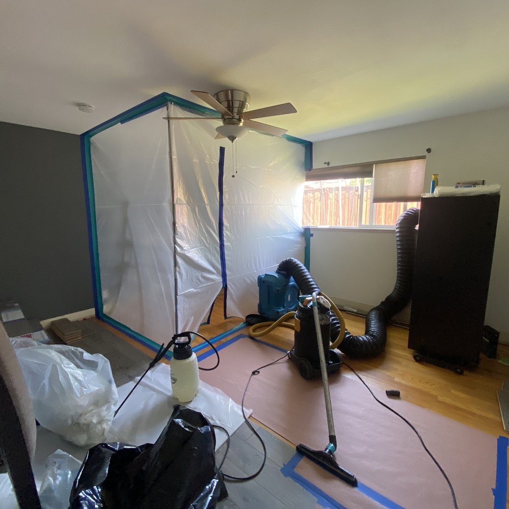 A2Z Restoration - Enclosure to help keep the mold spores in one area - Damage Restoration Near Me - Martinez, California A2Z Restoration - Enclosure to help keep the mold spores in one area - Damage Restoration Near Me - Martinez, California