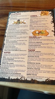 Menu photo 8 Bandidos Mexican Restaurant Woonsocket, RI