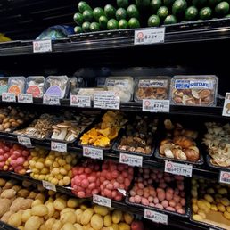 Grocery store (lots of different mushrooms)