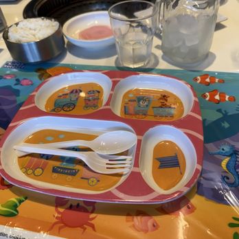 Soh Grill House - Kids place setting - Barbeque Near Me - Pasadena, California