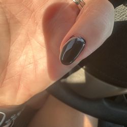 Beverly Hills Nails - Crooked nail. Might as well be sideways.