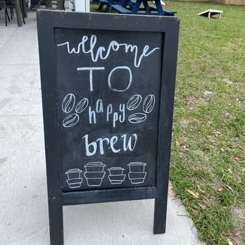 Happy Brew Coffee Shop - Outdoor sign - Coffee & Tea Near Me - Jacksonville, Florida
