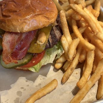 BJ's Restaurant & Brewhouse - Bacon Cheeseburger - New American Near Me - North Las Vegas, Nevada BJ's Restaurant & Brewhouse - Bacon Cheeseburger - New American Near Me - North Las Vegas, Nevada