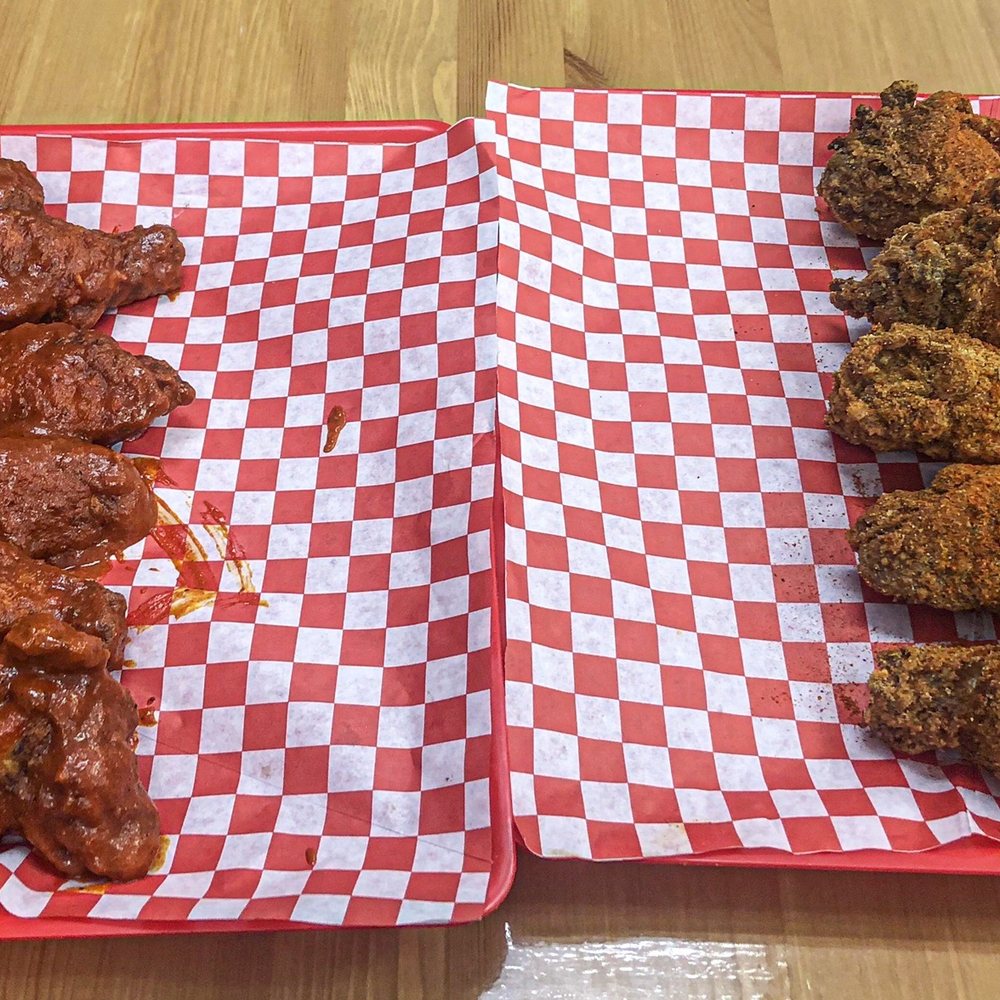 Gossip Shack 2 - 20 wings. 2 flavors -- The Kenya and Cajun Jalapeño. Lip smackin. - Chicken Wings Near Me - Pflugerville, Texas Gossip Shack 2 - 20 wings. 2 flavors -- The Kenya and Cajun Jalapeño. Lip smackin. - Chicken Wings Near Me - Pflugerville, Texas