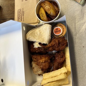 Pollo Campero Lawndale - 4 piece individual meal with yucca and fried plantains - Latin American Near Me - Lawndale, California Pollo Campero Lawndale - 4 piece individual meal with yucca and fried plantains - Latin American Near Me - Lawndale, California