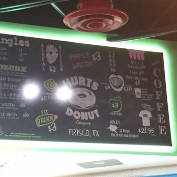 Hurts Donut - Price board - Donuts Near Me - Frisco, Texas Hurts Donut - Price board - Donuts Near Me - Frisco, Texas