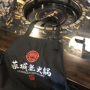 Chengdu Memory - Apron they give you to save your clothes from spicy broth. - Hot Pot Near Me - Seattle, Washington