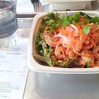 Basil Box - lunch for $11 but not so filling if you order salad greens as the base. free water - Vietnamese Near Me - Toronto, Ontario Basil Box - lunch for $11 but not so filling if you order salad greens as the base. free water - Vietnamese Near Me - Toronto, Ontario