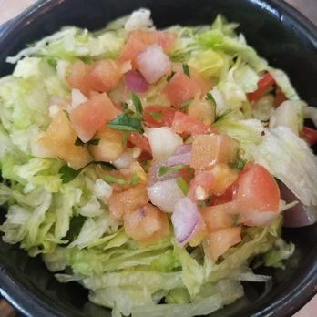 Chuy's - Side salad with pico and beans - Tex-Mex Near Me - Austin, Texas