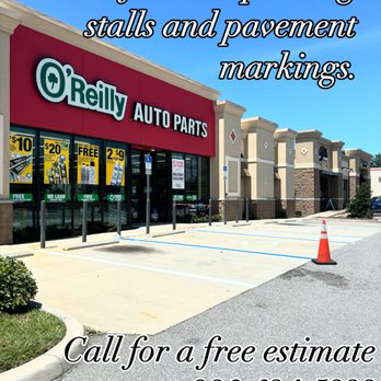 E & H Paving - Stripe refresh Beville Rd, S Daytona. - Masonry/Concrete Near Me - Daytona Beach, Florida E & H Paving - Stripe refresh Beville Rd, S Daytona. - Masonry/Concrete Near Me - Daytona Beach, Florida