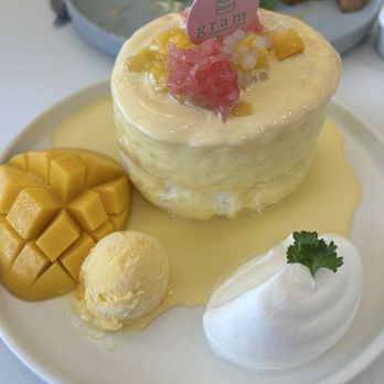 Gram Cafe & Pancakes - Mango Sago Pancakes - Japanese Near Me - Monterey Park, California Gram Cafe & Pancakes - Mango Sago Pancakes - Japanese Near Me - Monterey Park, California