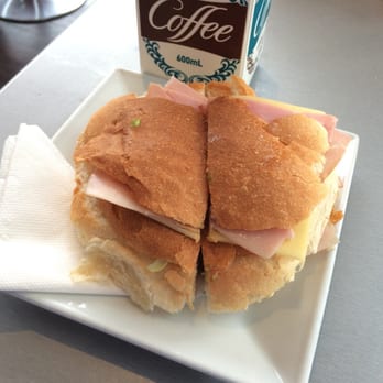 Cafe Coco - A good-looking, fresh double cut ham and cheese roll. - Coffee & Tea Near Me - Port Adelaide, SA