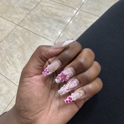 Glamour Nails - Gel x set done by a different salon
