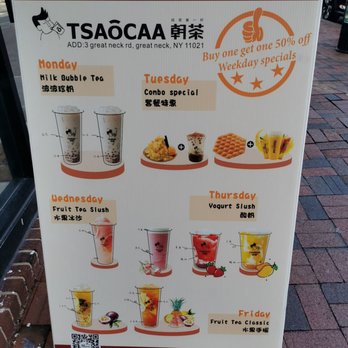 Tsaocaa - Menu - June 2023 - Bubble Tea Near Me - Great Neck, New York Tsaocaa - Menu - June 2023 - Bubble Tea Near Me - Great Neck, New York