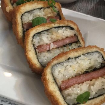 Da Kitchen Maui - Deep fried spam musubi (delicious) - Hawaiian Near Me - Kihei, Hawaii Da Kitchen Maui - Deep fried spam musubi (delicious) - Hawaiian Near Me - Kihei, Hawaii