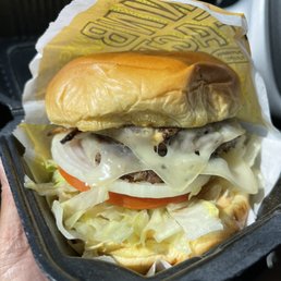 Mushroom Swiss Double Burger
