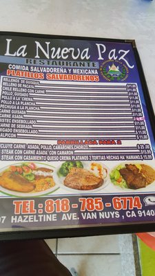 Menu photo 3 La Paz Van Nuys, CA Menu photo 3 La Paz Van Nuys, CA