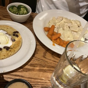 Cracker Barrel Old Country Store - Chicken & Dumplin's and a  side pancake - Breakfast & Brunch Near Me - New Stanton, Pennsylvania