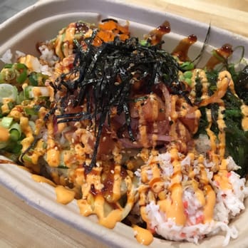 Poke Bistro - Regular bowl - check the review for DEETS - Seafood Near Me - Riverside, California