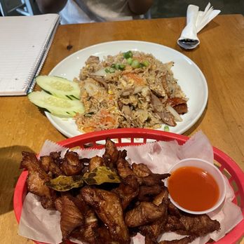 Thai Canteen - Duck fried rice and deep fried pork strips - Thai Near Me - Davis, California Thai Canteen - Duck fried rice and deep fried pork strips - Thai Near Me - Davis, California
