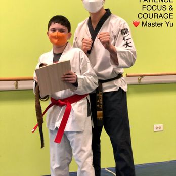 Yong In Aurora Martial Arts - RED BELT! I added words from Master Yu as a visual reminder that's printed & taped on his desk at school when he's struggling. - Martial Arts Near Me - Aurora, Illinois Yong In Aurora Martial Arts - RED BELT! I added words from Master Yu as a visual reminder that's printed & taped on his desk at school when he's struggling. - Martial Arts Near Me - Aurora, Illinois