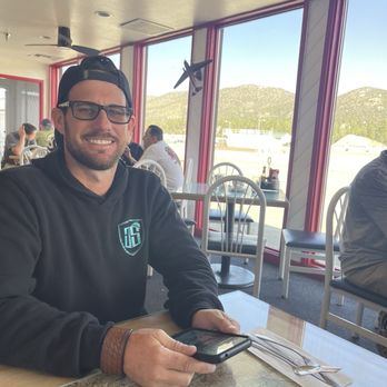 The Barnstorm Restaurant - My son Johnny, visiting from Colorado - Salad Near Me - Big Bear City, California