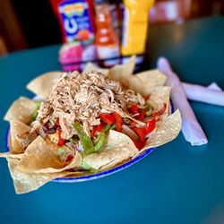 Loughmiller's Pub & Eatery - That's a salad!
Southwest Salad - grilled peppers & onions, fiesta mix, tortilla's & southwest chicken over crisp lettuce.