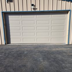 Sears Garage Door Installation and Repair - 16x8 long panel sandstone steelback insulated on steel framing
