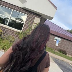My hair after leaving the salon