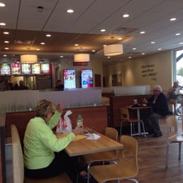 the interior of a fast food restaurant the interior of a fast food restaurant