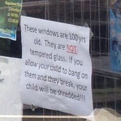This sign is scary.