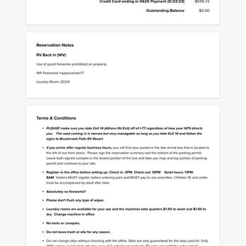 Brushcreek Falls Rv Resort - Terms and conditions - Campgrounds Near Me - Princeton, West Virginia Brushcreek Falls Rv Resort - Terms and conditions - Campgrounds Near Me - Princeton, West Virginia