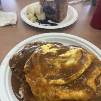 Button Up Cafe - 15. Original Loco Moco U. Stuffed Ube Cheesecake French ToastFrench - Breakfast & Brunch Near Me - Pearl City, Hawaii Button Up Cafe - 15. Original Loco Moco U. Stuffed Ube Cheesecake French ToastFrench - Breakfast & Brunch Near Me - Pearl City, Hawaii