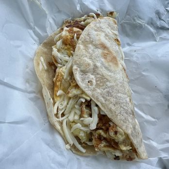 Taqueria Mex - Dom - Potato egg and cheese - Tacos Near Me - Spicewood, Texas