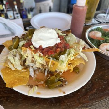 The Golden Lion Cafe - Mini ground beef nachos a much better value also &10 - Seafood Near Me - Flagler Beach, Florida