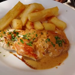Palets - Pollo a la plancha con salsa de setas