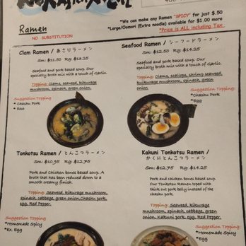 Ramen Seas - Menu November 2018 - Ramen Near Me - Sunnyvale, California Ramen Seas - Menu November 2018 - Ramen Near Me - Sunnyvale, California