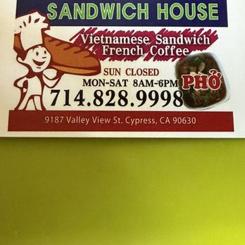 Sandwich House - Place your order ahead of time! - Sandwiches Near Me - Cypress, California Sandwich House - Place your order ahead of time! - Sandwiches Near Me - Cypress, California