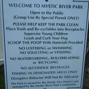 Mystic River Park Commission - Sign - Parks Near Me - Mystic, Connecticut Mystic River Park Commission - Sign - Parks Near Me - Mystic, Connecticut