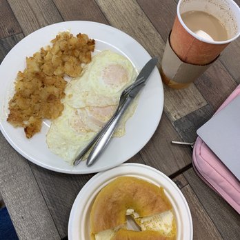 Silver Bay Bagels - Side Of Eggs * Side Home Fries * Bagel w/Butter * 20 oz COFFEE * - Bagels Near Me - Toms River, New Jersey Silver Bay Bagels - Side Of Eggs * Side Home Fries * Bagel w/Butter * 20 oz COFFEE * - Bagels Near Me - Toms River, New Jersey