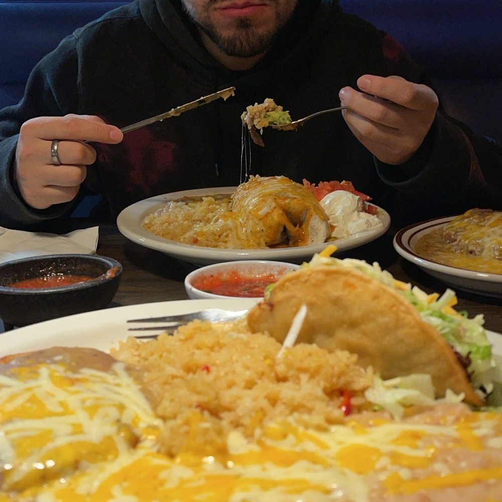 El Ranchero | Mexican Restaurant - Chile relleno & crunchy taco (closest plate) Carne ranchero burrito (farthest plate) - Mexican Near Me - Post Falls, Idaho El Ranchero | Mexican Restaurant - Chile relleno & crunchy taco (closest plate) Carne ranchero burrito (farthest plate) - Mexican Near Me - Post Falls, Idaho