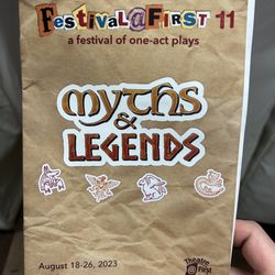 Theatre@First - Program for the Myths and Legends play series