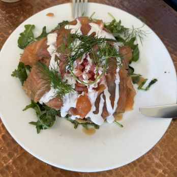 Farm House Local - Potato-Celery Root Pancake - New American Near Me - Larkspur, California Farm House Local - Potato-Celery Root Pancake - New American Near Me - Larkspur, California