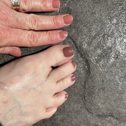 Diamond Nails & Spa - Mani pedi colors not even close.