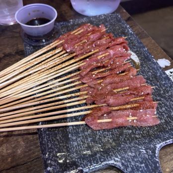 GAO's Kabob & Crab - Beef Sashimi Skewers (12) 东北灵魂生串(12) - Seafood Near Me - Milpitas, California GAO's Kabob & Crab - Beef Sashimi Skewers (12) 东北灵魂生串(12) - Seafood Near Me - Milpitas, California